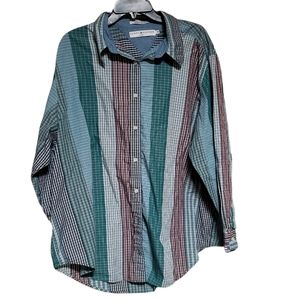Tommy Hilfiger multicolor plaid button down shirt Size 3X